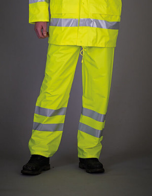 YK451 Hi-Vis Soft Flex priedušné nohavice do dažďa - Reklamnepredmety