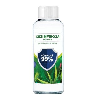 Antibakterialny gel v čirej fľaške 90 ml - Reklamnepredmety