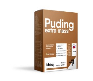 Extra Mass Puding kartón /6 x 35 g/6 dávok - Reklamnepredmety