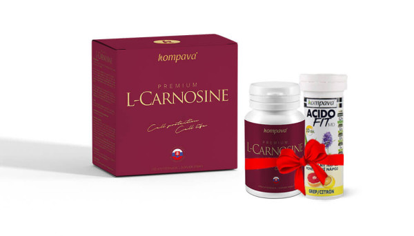 Premium L-Carnosine + Acidofit ako darček! 375 mg/60 kps