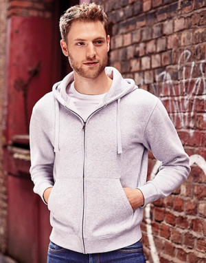 Mikina Authentic na zips s kapucňou - Reklamnepredmety