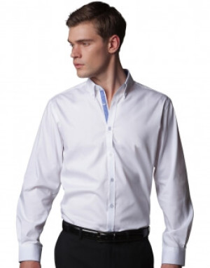 Košeľa Contrast Premium Oxford Button Down LS - Reklamnepredmety