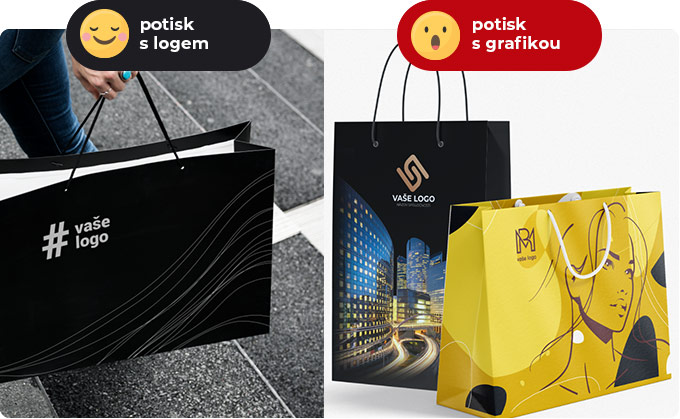 Pap&iacute;rov&eacute; ta&scaron;ky s potiskem