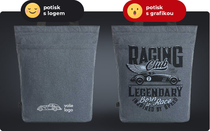 Ta&scaron;ky z RPET s potiskem