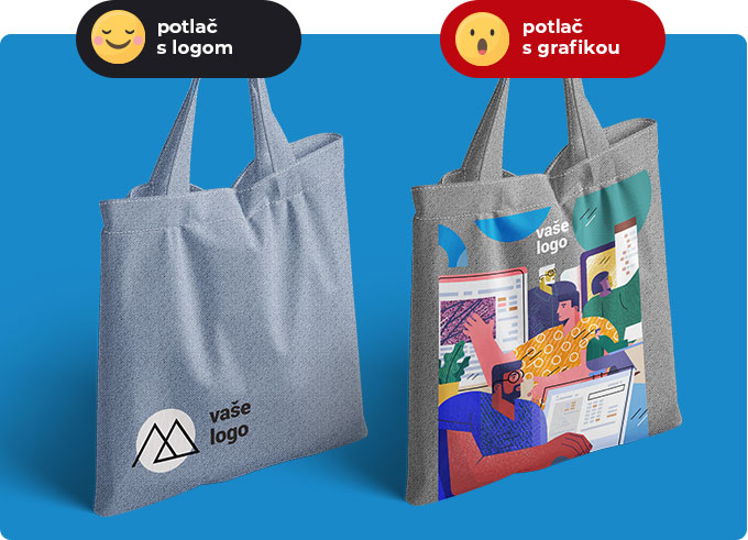 Ta&scaron;ky z netkanej text&iacute;lie s potlačou