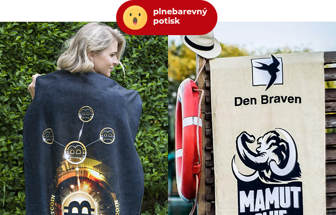 Ručn&iacute;ky s celoplo&scaron;n&yacute;m potiskem