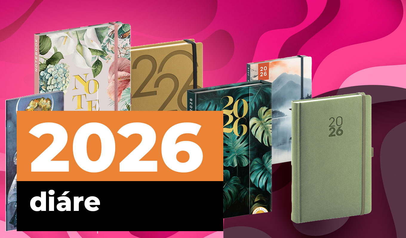 Diáre 2026 už v ponuke. Reprezentujú vašu značku každý deň.