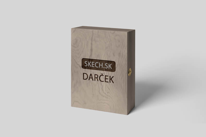 Dřevěná dárková krabice