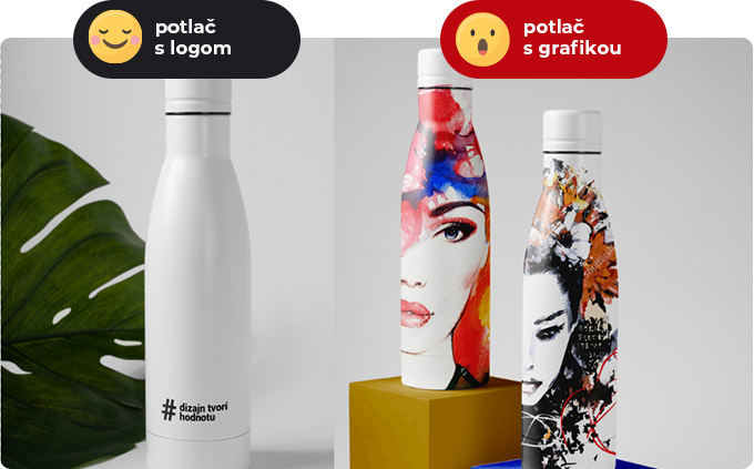 reklamn&eacute; fľa&scaron;e s potlačou