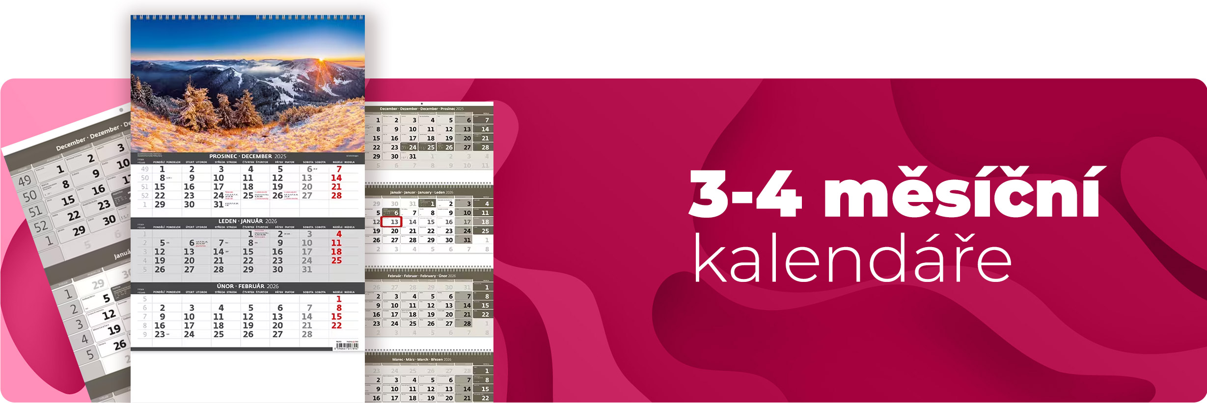 tř&iacute; a čtyřměs&iacute;čn&iacute; kalend&aacute;ře