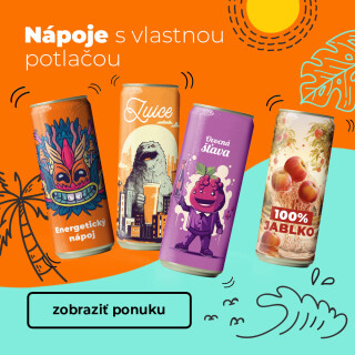 Nápoje s potlačou SK