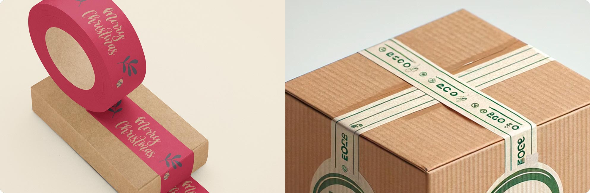 papierove lepiace pasky s logom