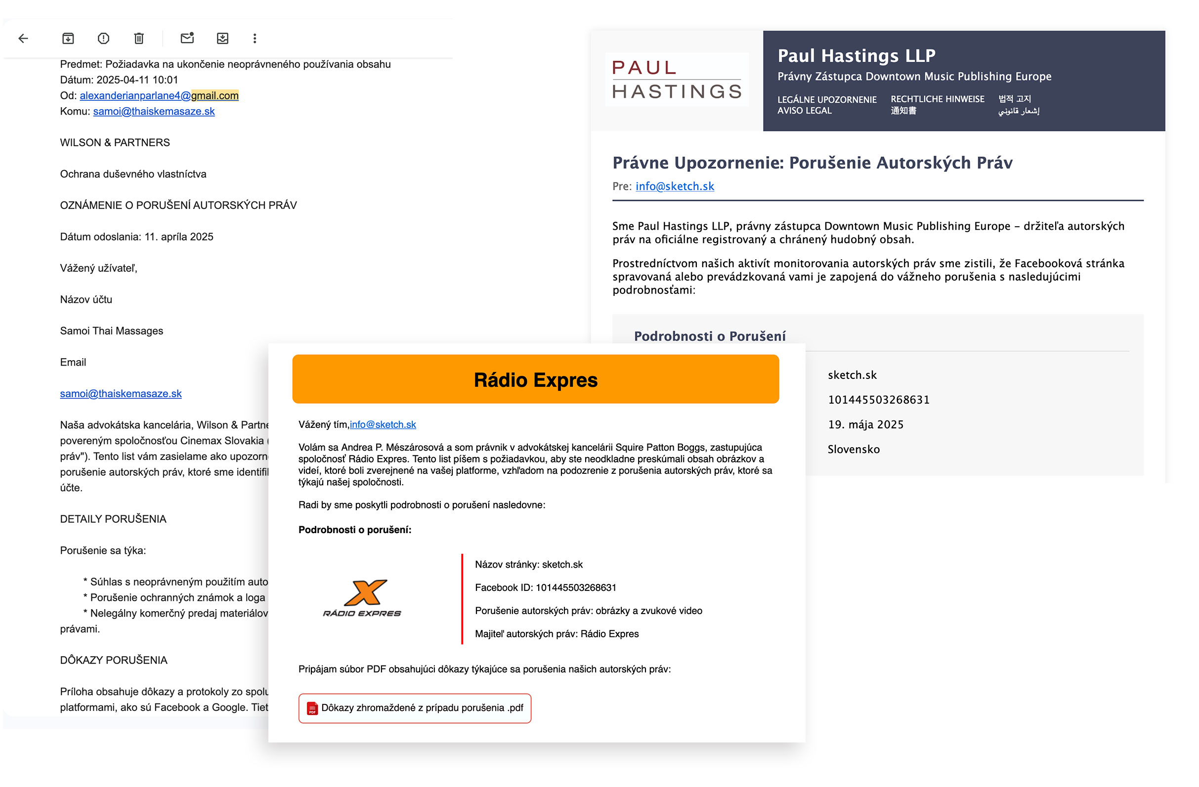 podvodn&eacute; emaily o poru&scaron;en&iacute; pr&aacute;v