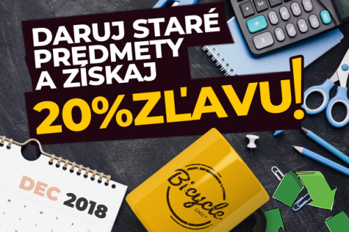 Daruj staré reklamné predmety pre školu a získaj 20% zľavu!