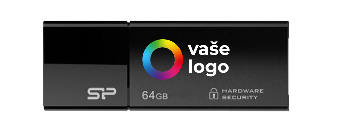 usb kluč so &scaron;ifrovan&iacute;m a potlačou