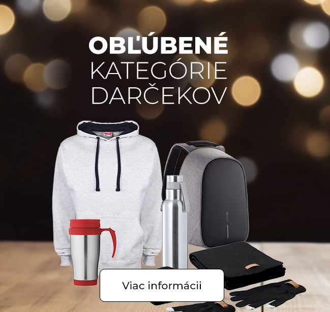 obľúbené kategorie pre výber vianočných darčekov